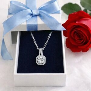 Necklace‎ Artistic Shiny Square Stainless Steel